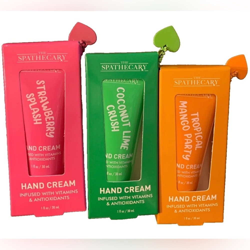 NEW lotThe Spathecary Hand Cream Trio - Strawberry, Coconut Lime, Tropical Mango